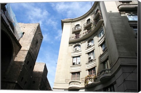 Framed Barcelona Mallorca Buildings Print