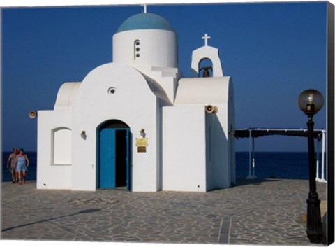 Framed Church in Greece Print