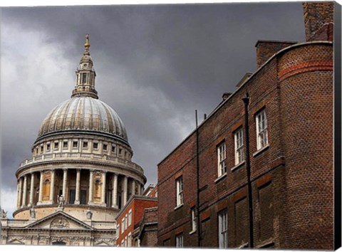 Framed St Pauls Cathedral in London Print