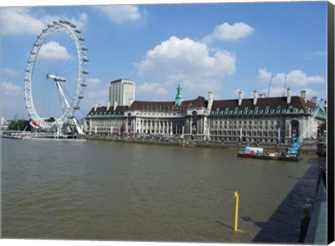 Framed London Eye and the Aquarium Print