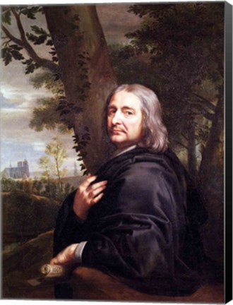 Framed Portrait of Philippe de Champaigne, 1668 Print