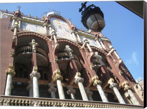 Framed Barcelona Palau de la Musica Catalana Print