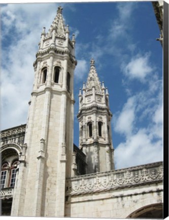 Framed Lisbon Jeronimos Monastery Tower Print