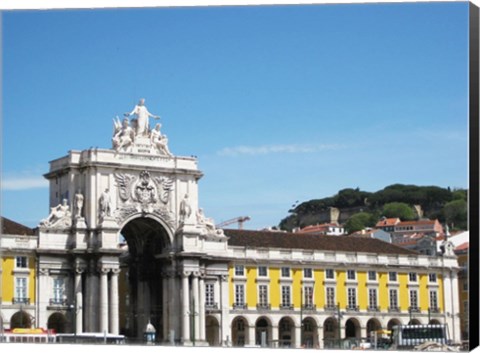 Framed Rua Augusta Arch of Triumph Print