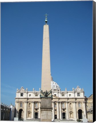 Framed Vatican Obelisk Print