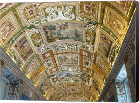 Framed Vatican Museum Painted Ceiling Print