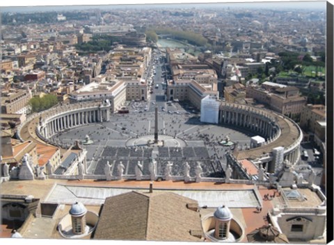 Framed Vatican View From Above Print