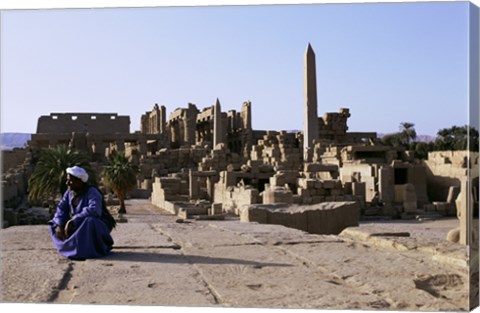 Framed Karnak Temple  Luxor  Egypt Print