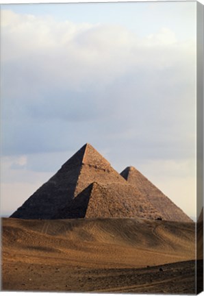 Framed Pyramids on a landscape, Giza, Egypt Print