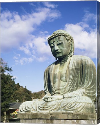 Framed Statue of Buddha, Kamakura, Japan Print