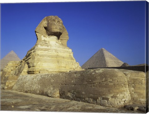 Framed Sphinx, Giza, Egypt Print