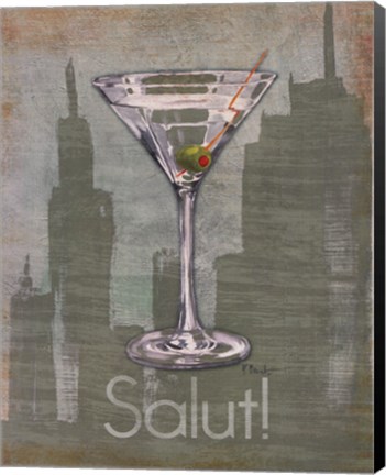 Framed Big City Cocktail III Print