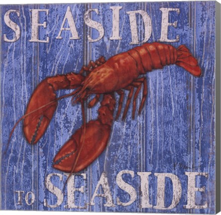 Framed Coastal USA Lobster Print