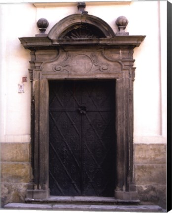 Framed Prague Door I Print