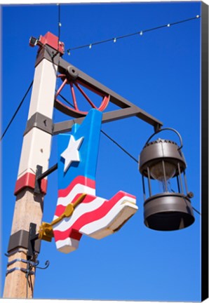 Framed Cowboy Boot, Scottsdale, Phoenix, Arizona, USA Print