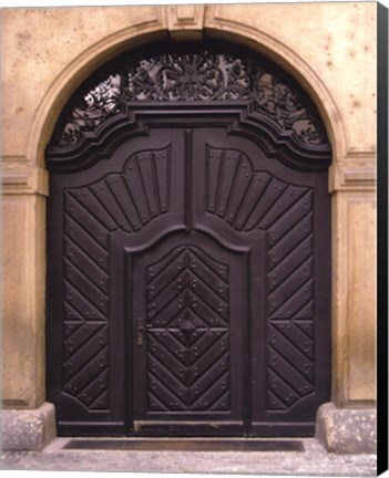 Framed Prague Door III Print