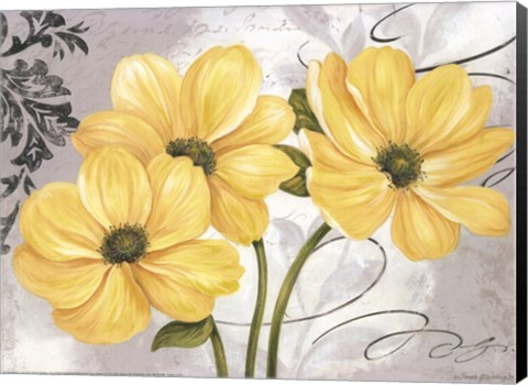 Framed Colori Yellow I Print