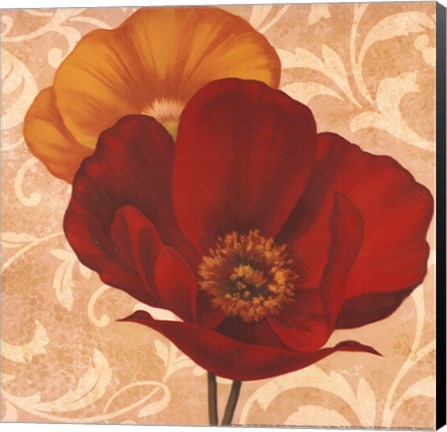 Framed Poppies I Print