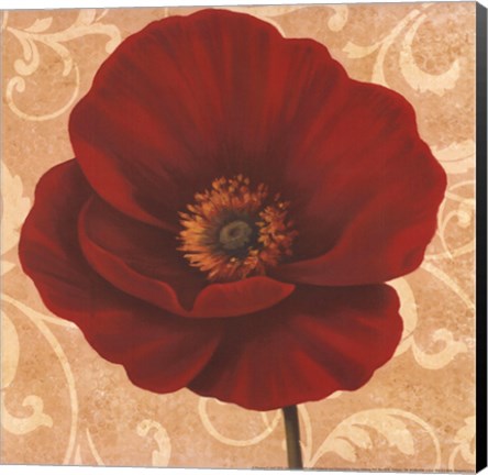Framed Poppies II Print