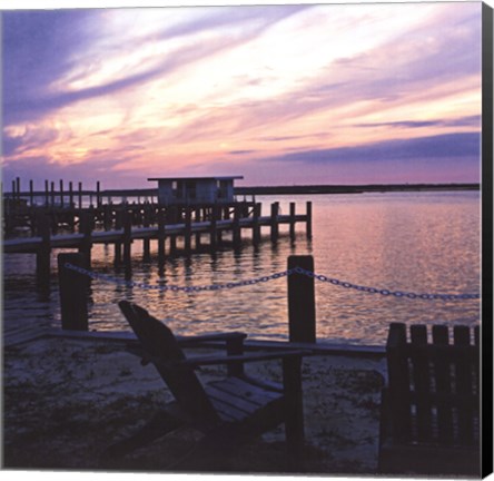 Framed Dockside Park II Print
