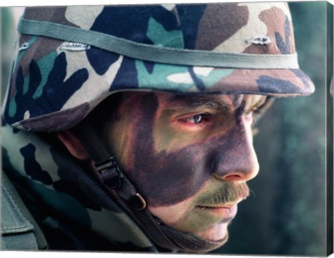 Framed Soldier Camouflage Print