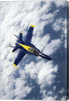 Framed U.S. Navy Blue Angels F-18 Hornets flying Print