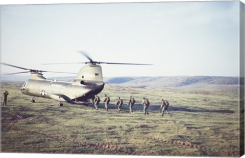 Framed Boeing Vertol CH-47D Chinook Print