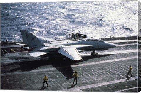 Framed U.S. Navy F-14 Tomcat USS John F. Kennedy Print