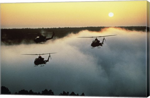 Framed AH-16 (Cobras) Attack Helicopters Print