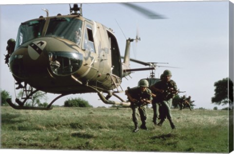 Framed UH-1H HUEY Print