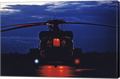 Framed UH-60A Black Hawk Helicopter Print