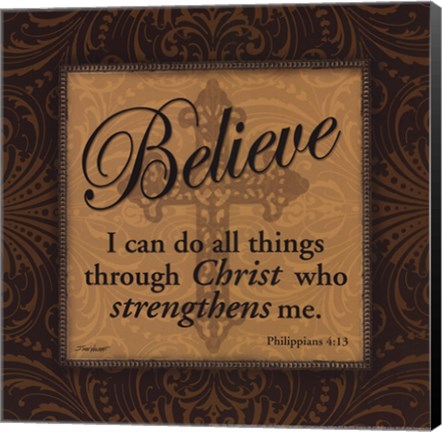 Framed Believe Print