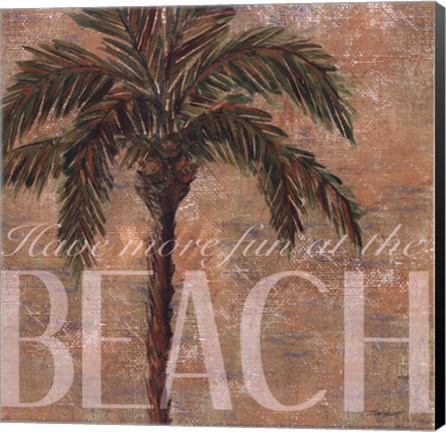 Framed Beach Palm Print