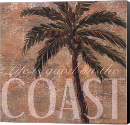 Framed Coastal Palm Print