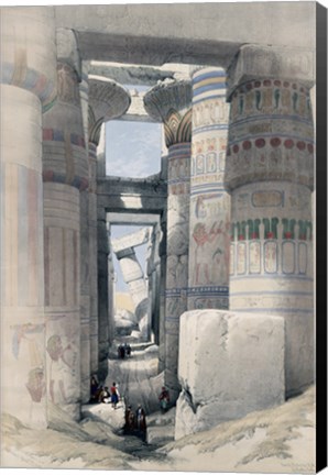 Framed Temple of Karnacs Egypt Print