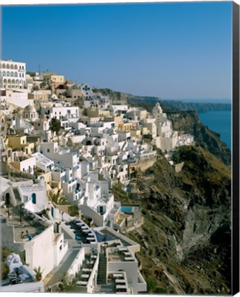 Framed Santorini, Cyclades Islands, Greece Print