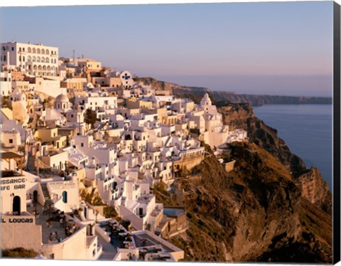 Framed Santorini City in Greece Print