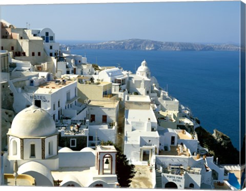 Framed Skyline in Cyclades Islands, Greece Print