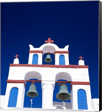 Framed Church in Santorini, Greece Print