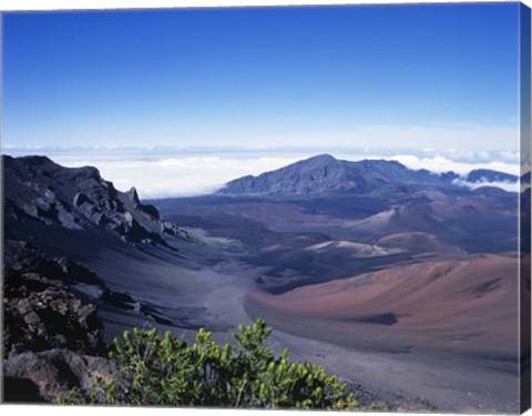 Framed Haleakala Crater Haleakala National Park Maui Hawaii, USA Print