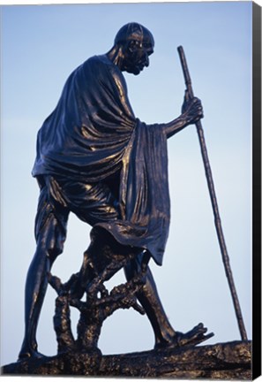 Framed Statue of Mahatma Gandhi, Chennai, Tamil Nadu, India Print