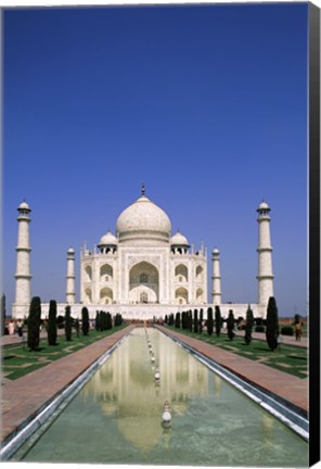 Framed Taj Mahal, Agra, India Reflection Print