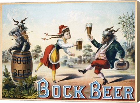 Framed Bock Beer Print