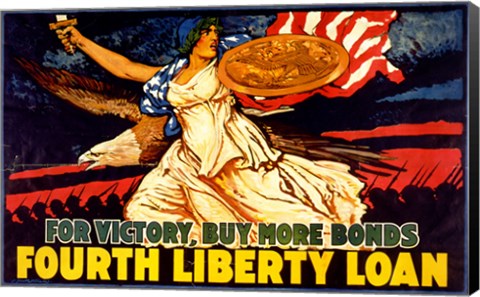 Framed Fourth Liberty Loan Print