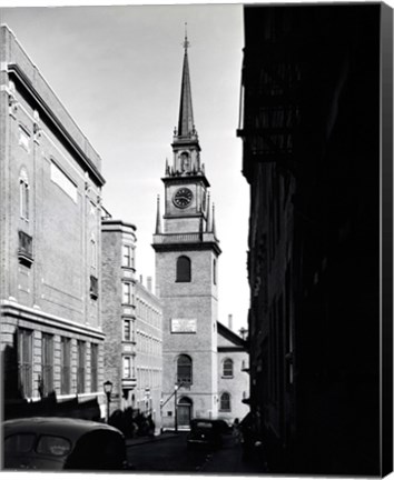 Framed Low angle view of a clock tower, Boston, Massachusetts, USA Print