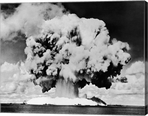 Framed Atomic bomb explosion, Bikini Atoll, Marshall Islands, July 24, 1946 Print