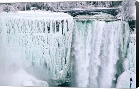 Framed High angle view of a waterfall, American Falls, Niagara Falls, New York, USA Print