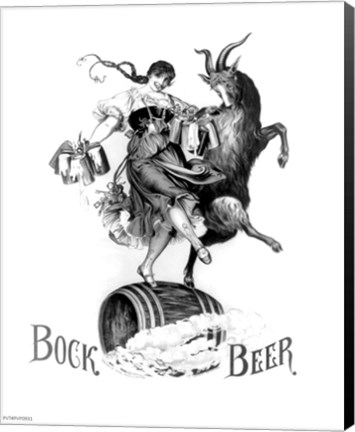 Framed Bock Beer Dance Print