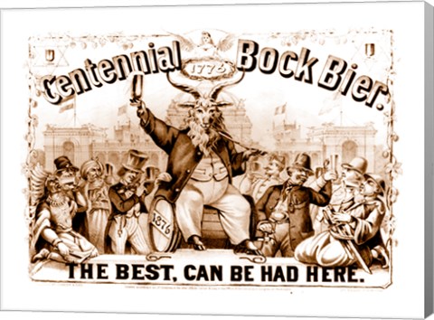 Framed Centenial Bock Beer Print