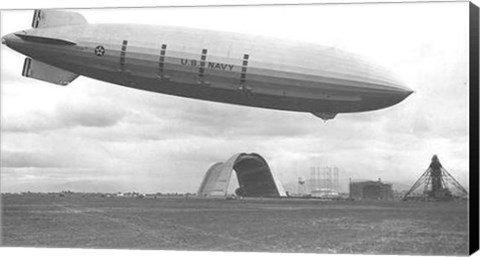 Framed Zeppelin - B&amp;W Print